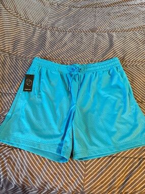 Original Use Men's Teal Athletic Mesh Shorts
